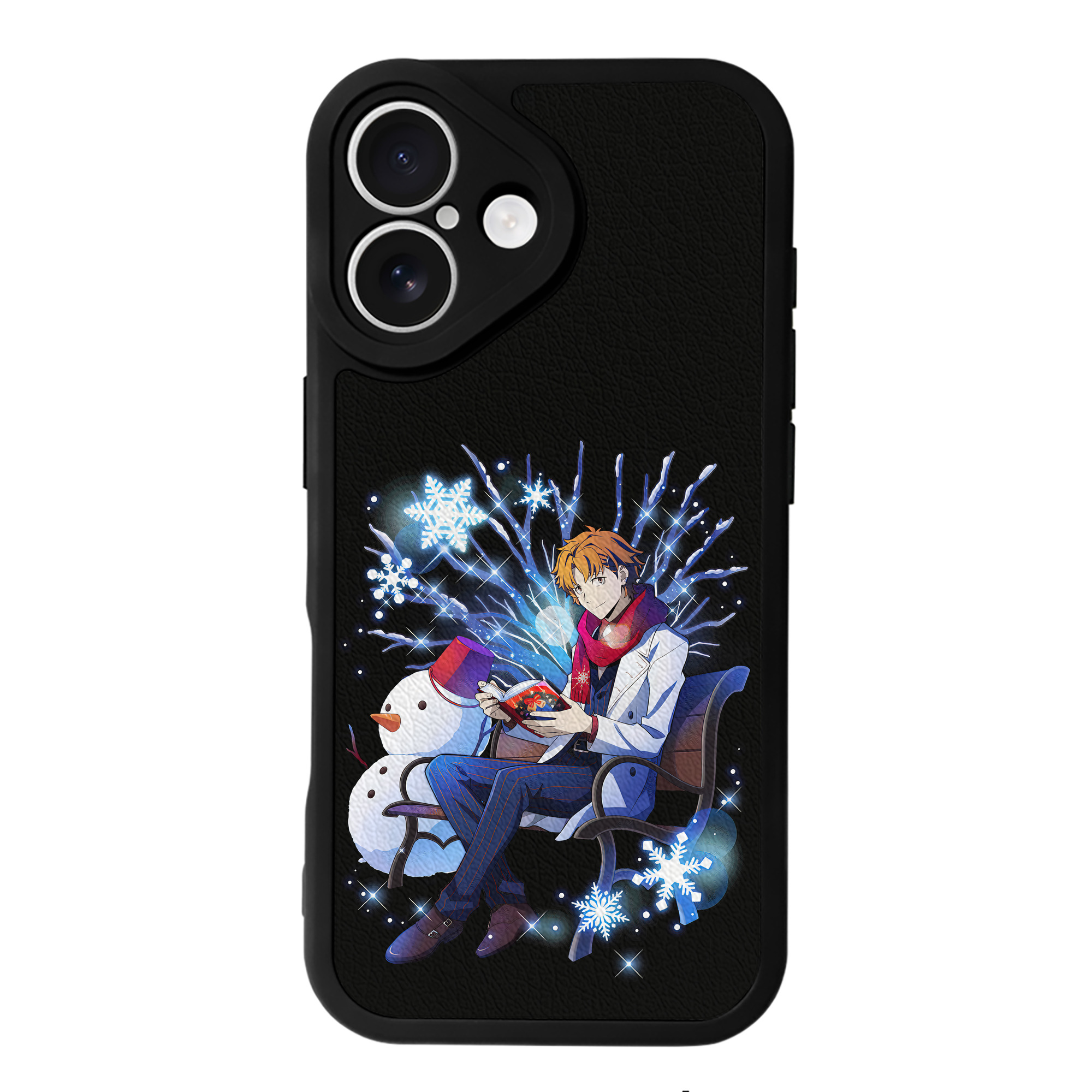 （画像用） 文豪ストレイドッグス Bungo Stray Dogs 【iPhone 16シリーズ対応】シリコンスマホケース（レザー調） 材質：シリコン